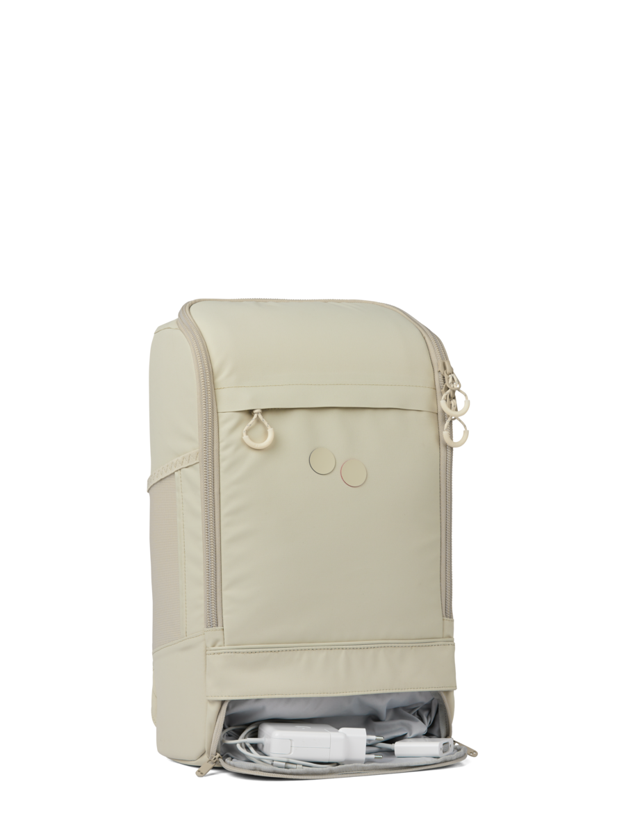 Sac à dos beige en plastique recyclé - Cubik Medium Chalke beige