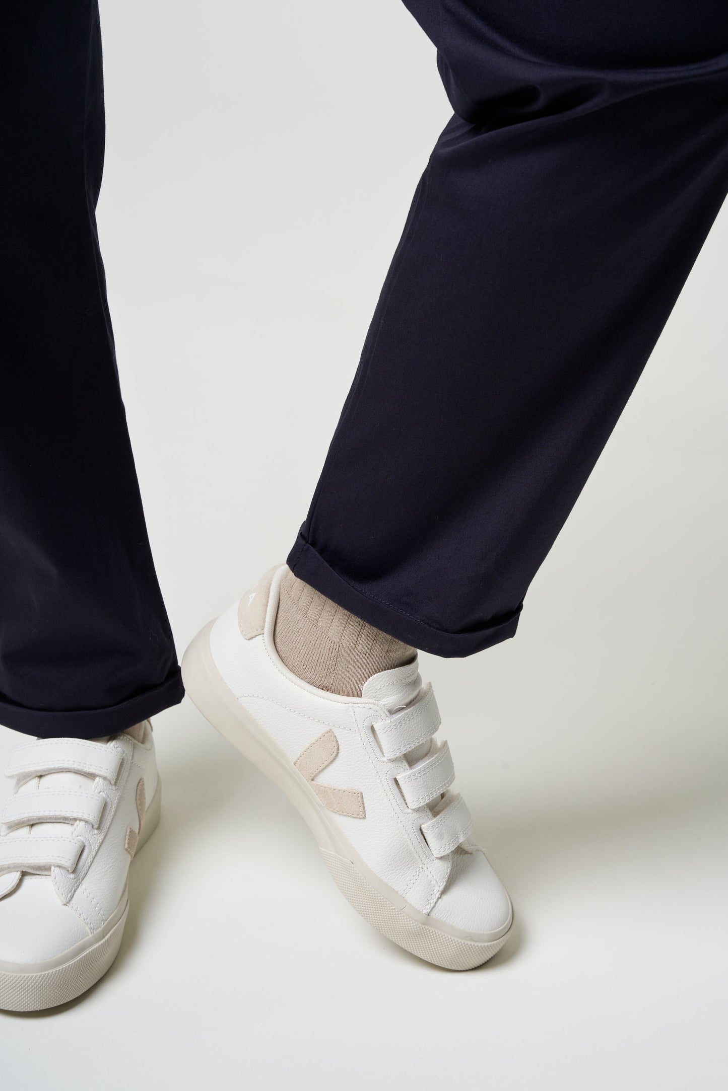 Pantalon ample marine en coton bio - danyaa night sky