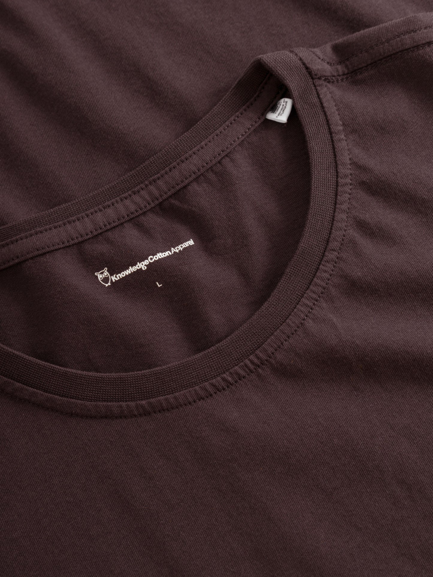 T-shirt en coton bio | marron "basic tee deep mahogany"