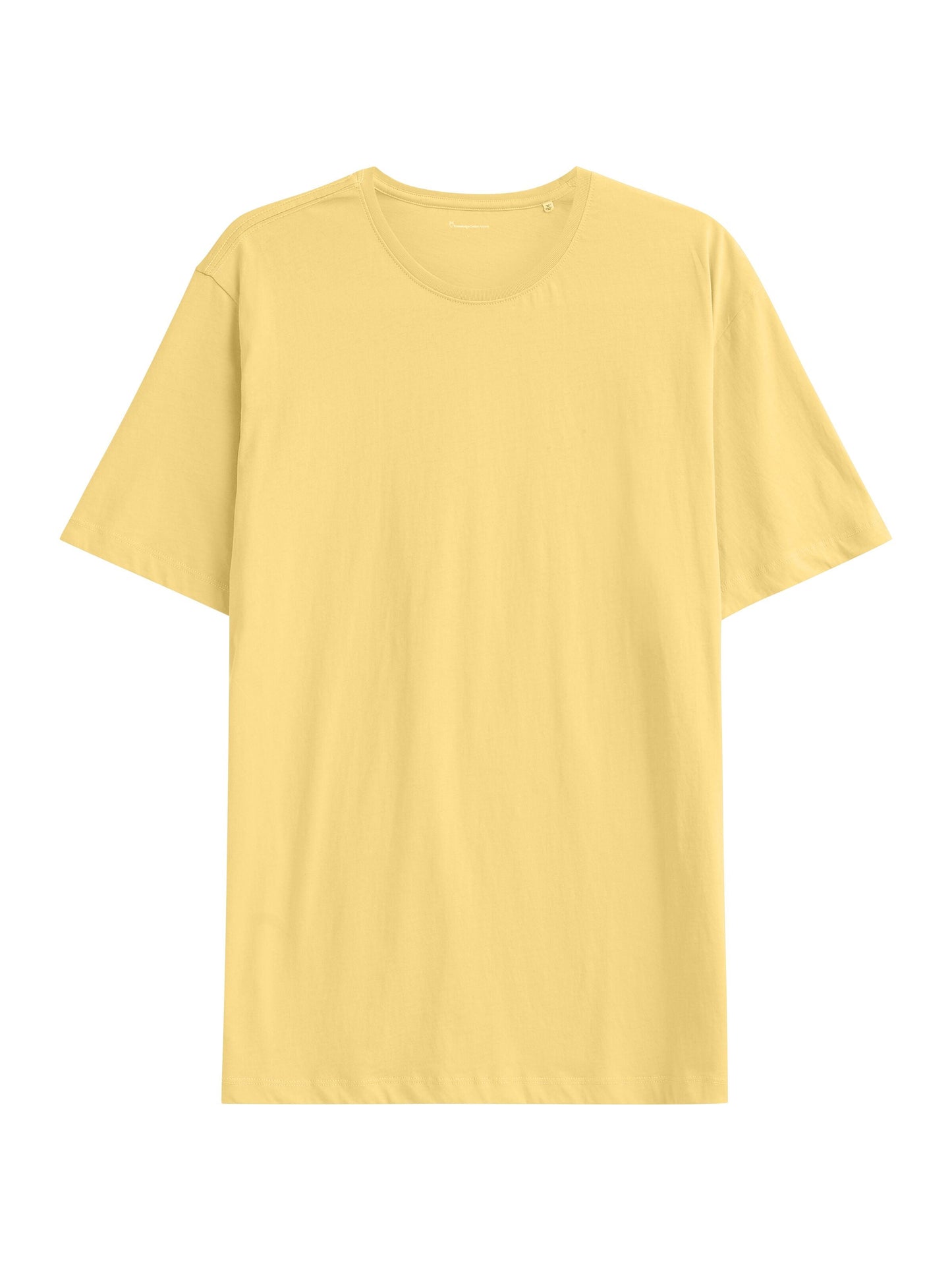 T-shirt en coton bio | jaune "agnar basic t-shirt misted yellow"