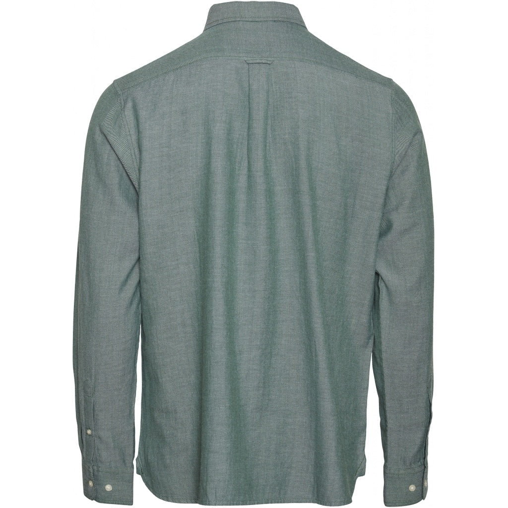 Chemise vert forêt en coton bio - elder
