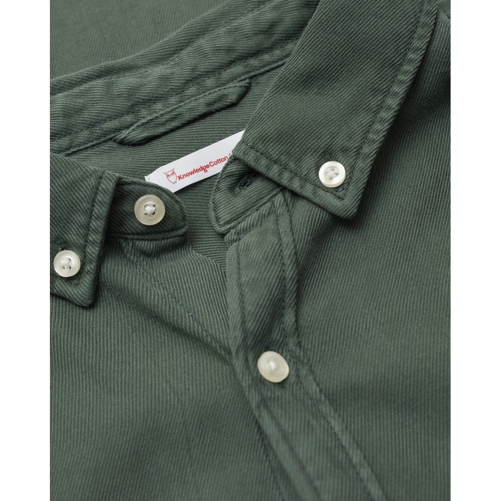 Chemise vert forêt en tencel et coton bio - larch