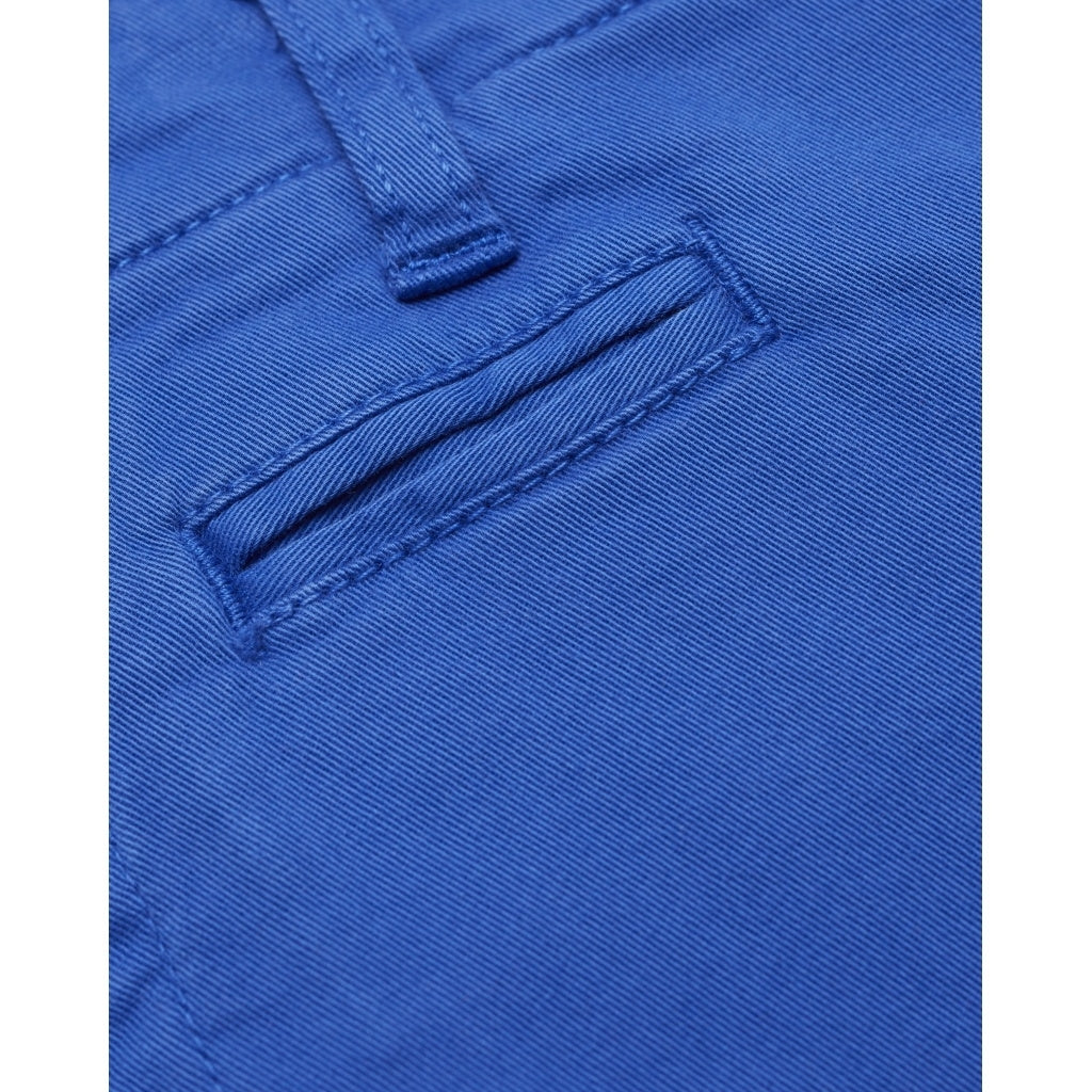 Short chino droit bleu en coton bio - chuck