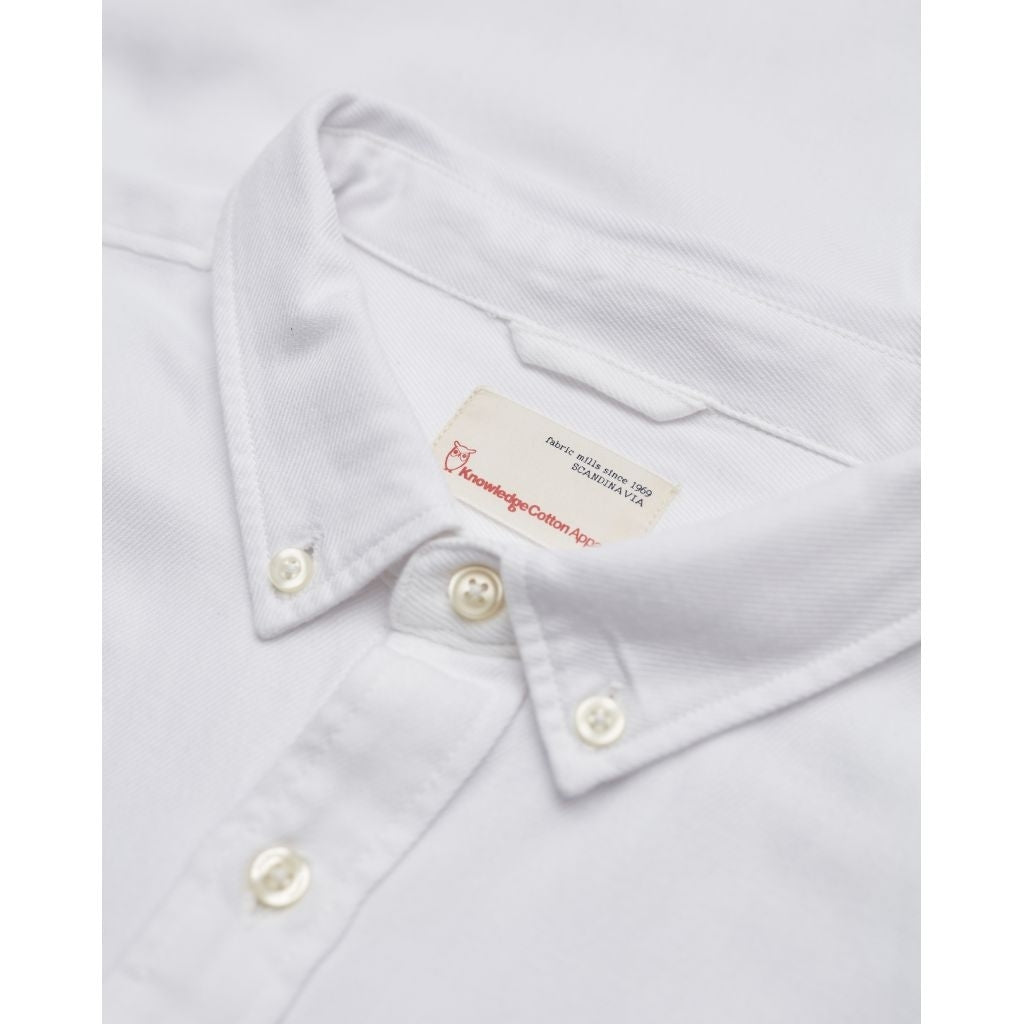 Chemise blanche en tencel et coton bio - Larch bright white