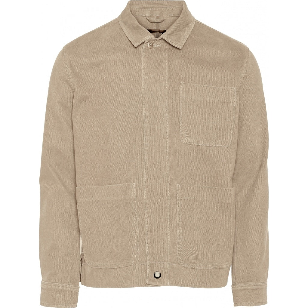 Surchemise beige en coton bio - pine