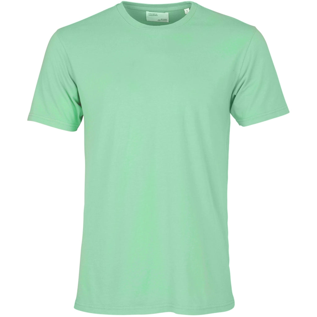 T-shirt vert clair en coton bio - seafoam green