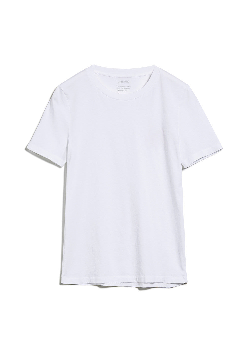 T-shirt uni blanc en coton - LIDAA