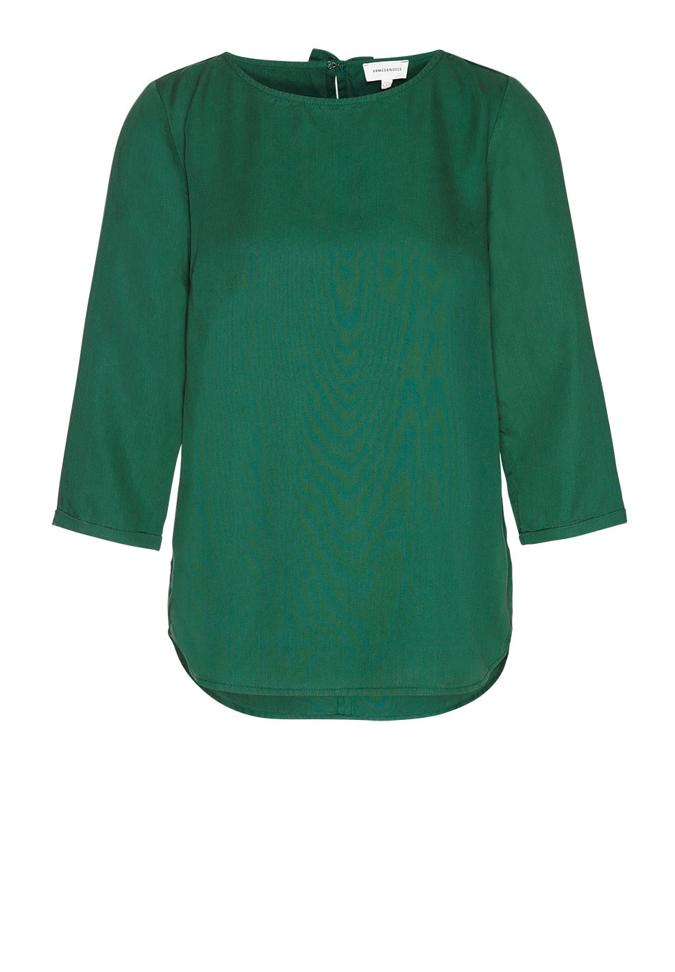 Blouse verte en tencel - Heddaa bow