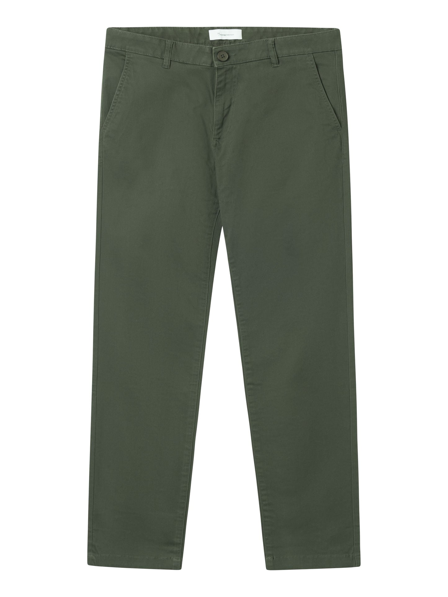 Chino en coton bio | vert "luca slim twill chino forrest night"