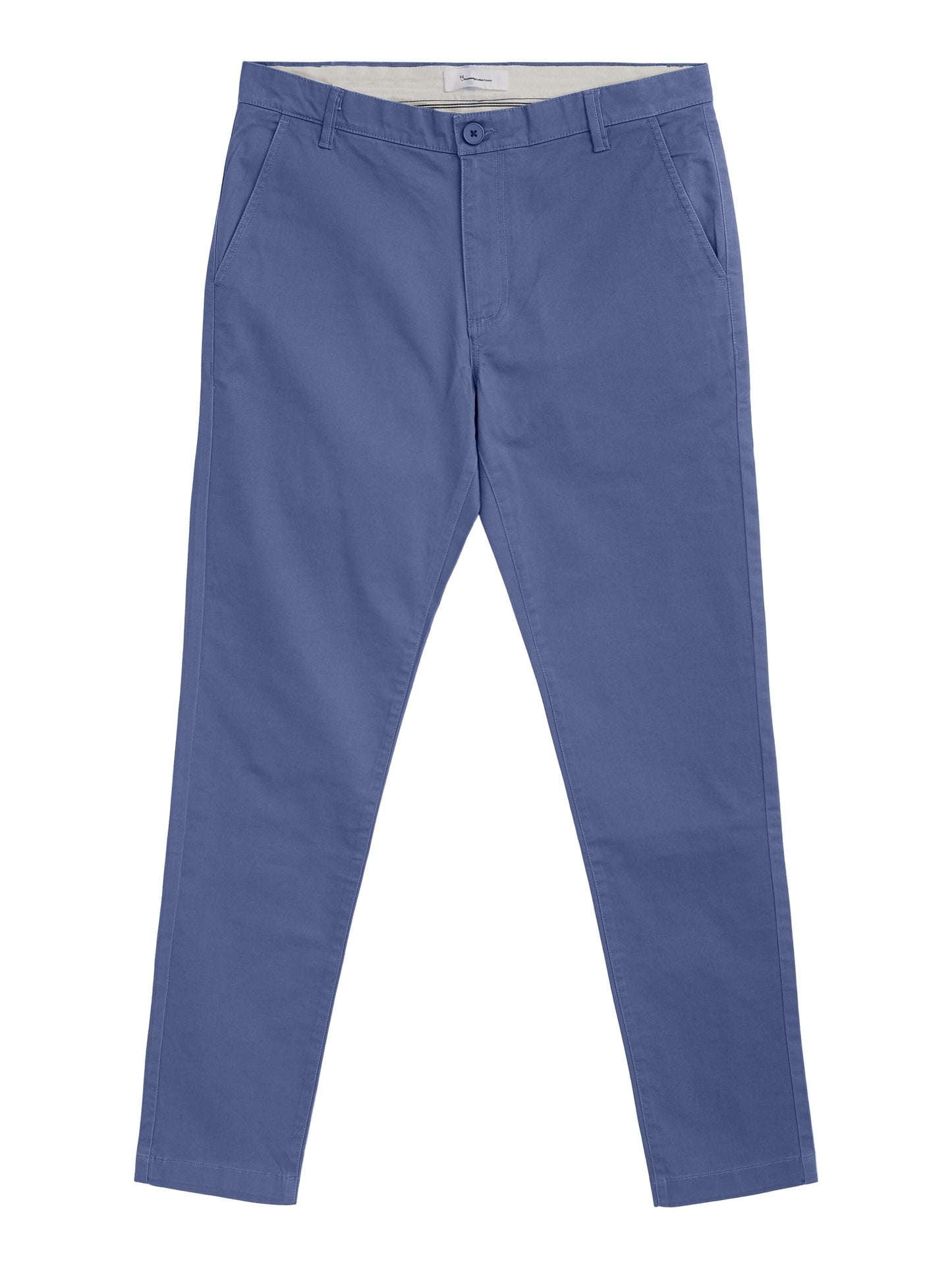 Chino en coton bio | Bleu indigo "luca slim twill chino vintage indigo"