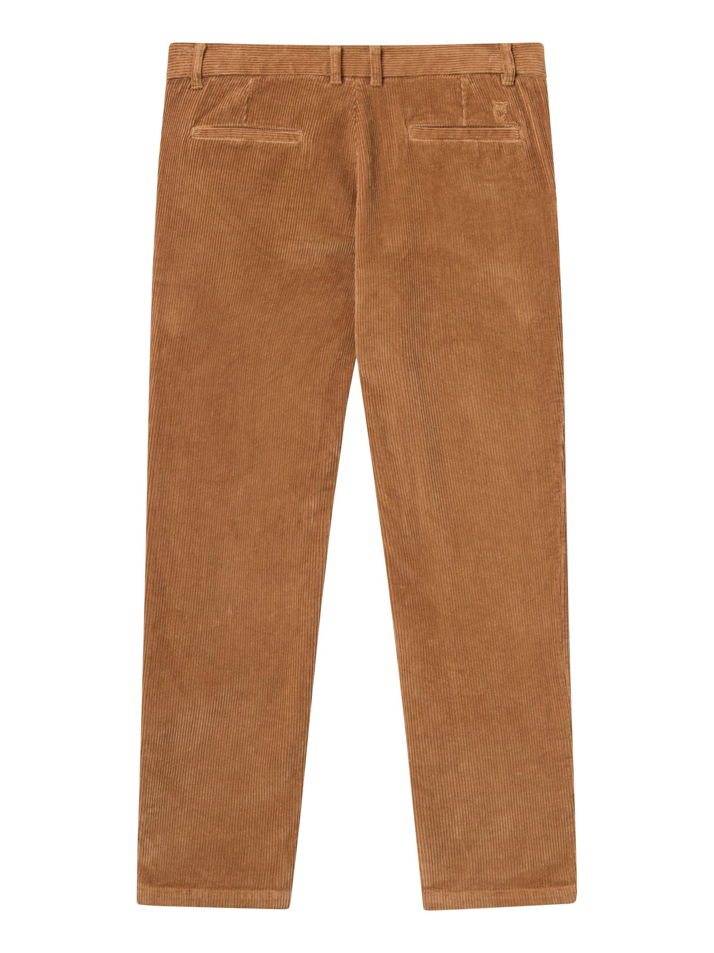 Pantalon droit velours en coton bio | camel "chuck regular corduroy chino brown sugar"