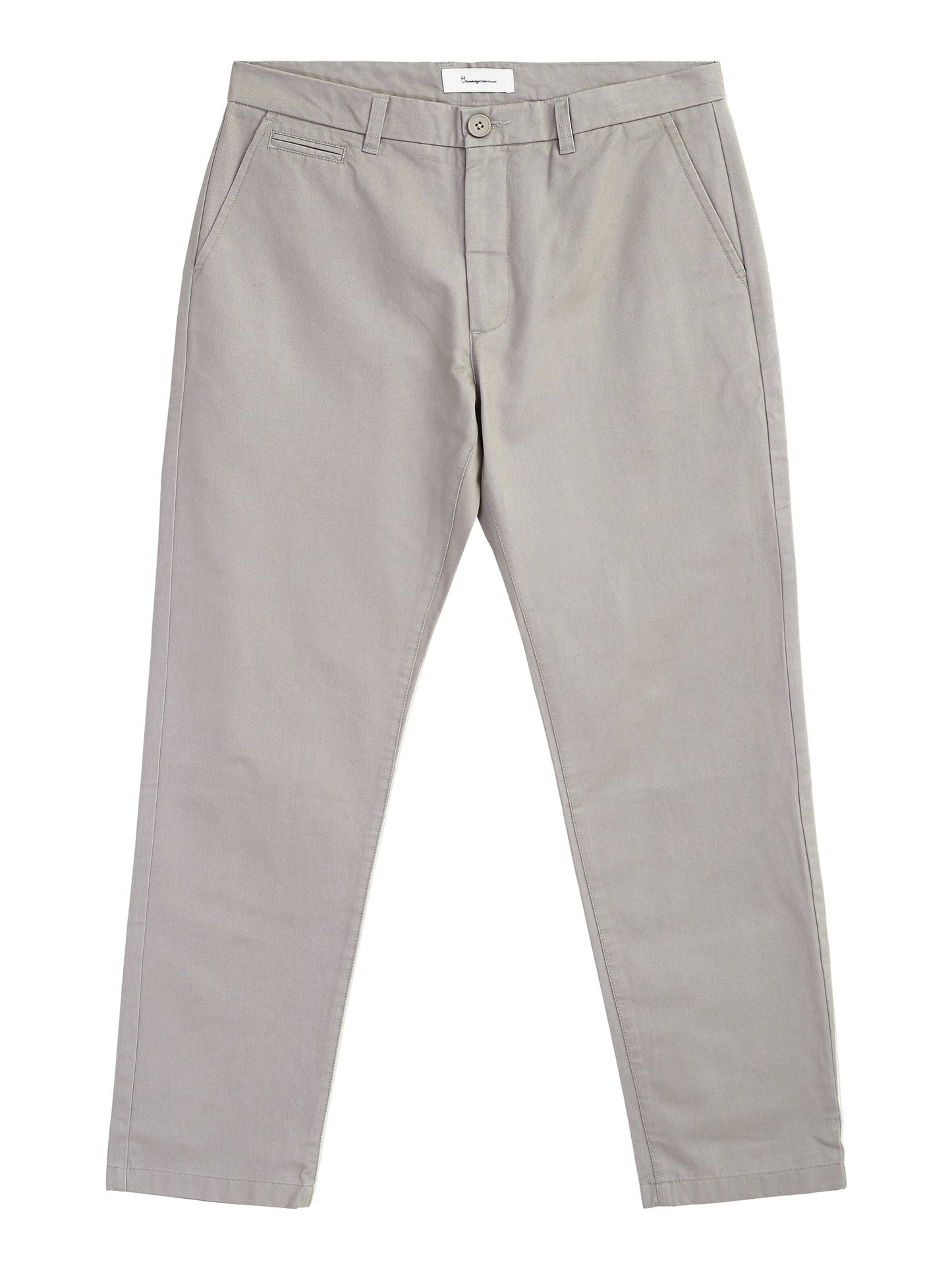 Chino en sergé de coton bio | Gris "chuck regular chino twill alloy"