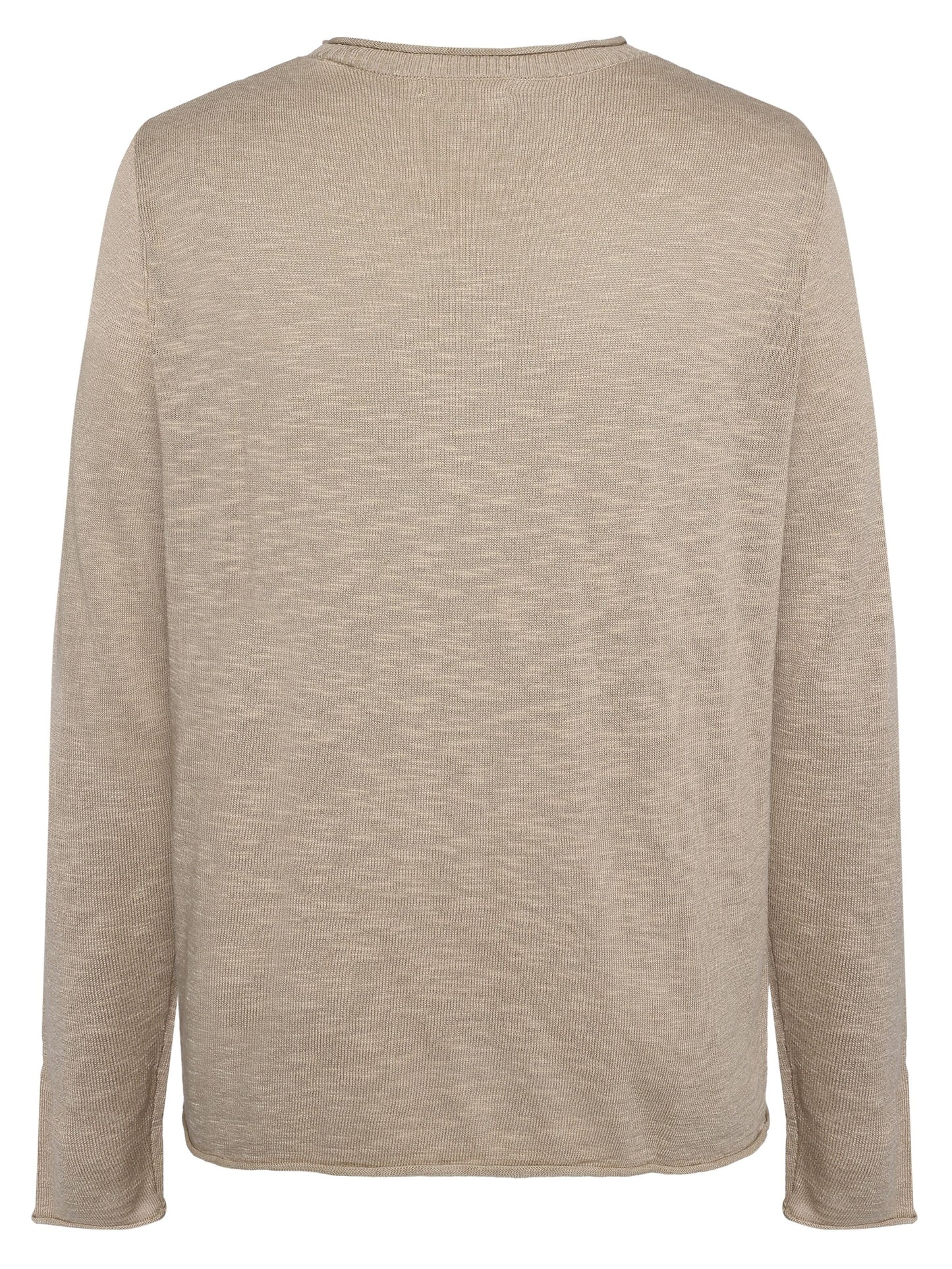 Pull en tencel® (procédé Lyocell) | gris "Crew neck knit tencel™ - ocs - 1228 light feather gray"