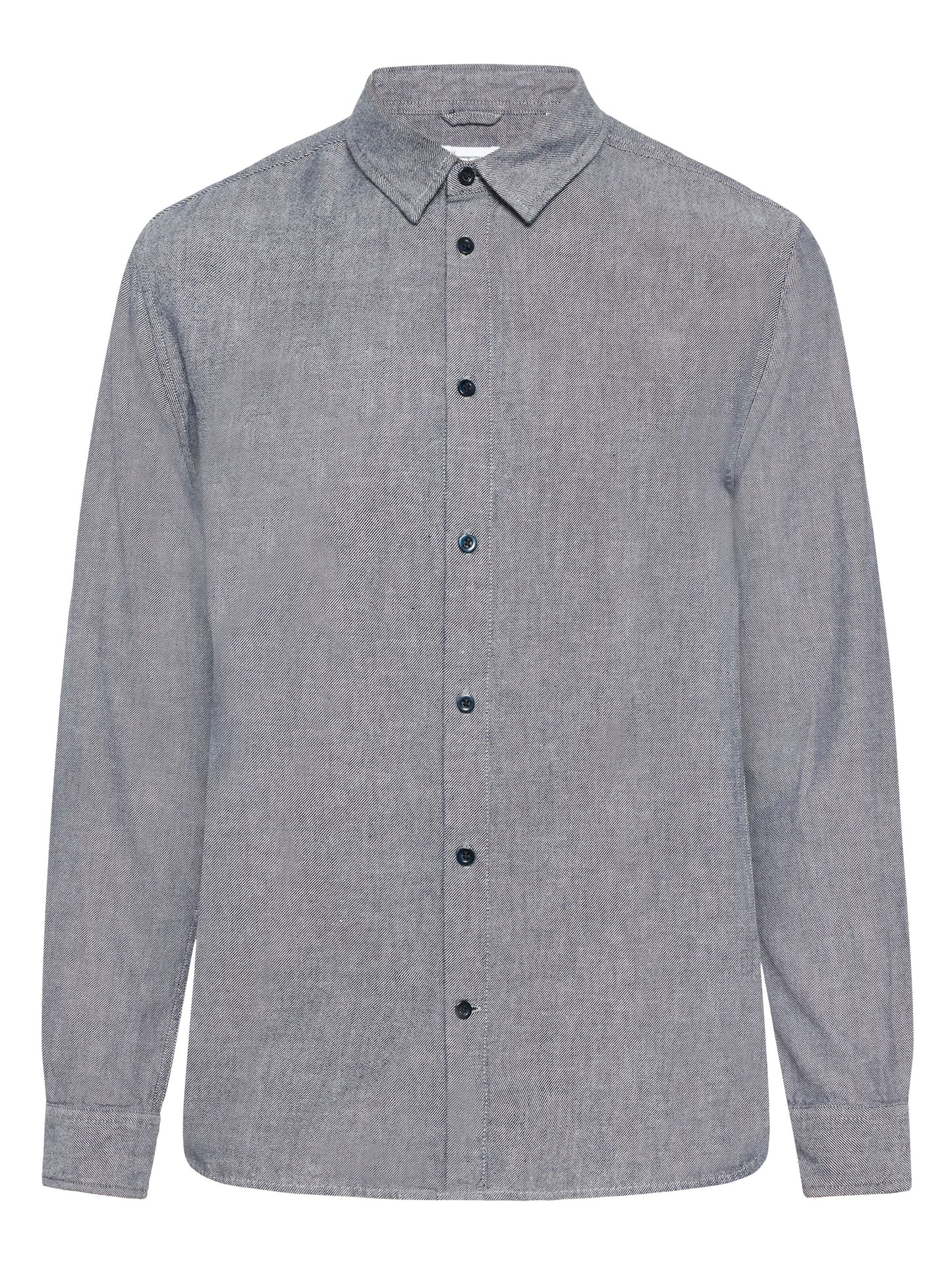 Chemise épaisse en coton bio | marine "regular fit heavy twill flannel shirt night sky"