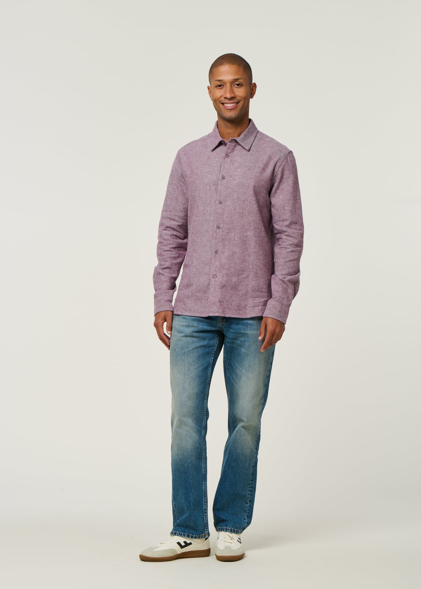 Chemise flanelle en coton bio | violet "flannel shirt gots - fig"