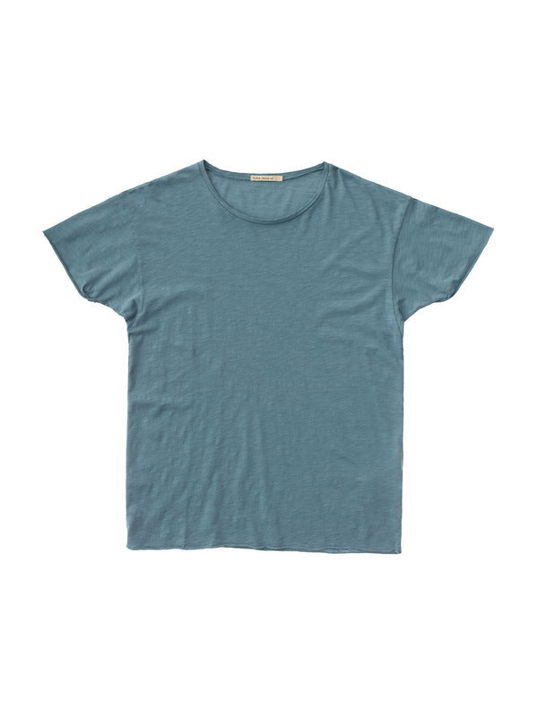 T-shirt bleu en coton bio - Roger
