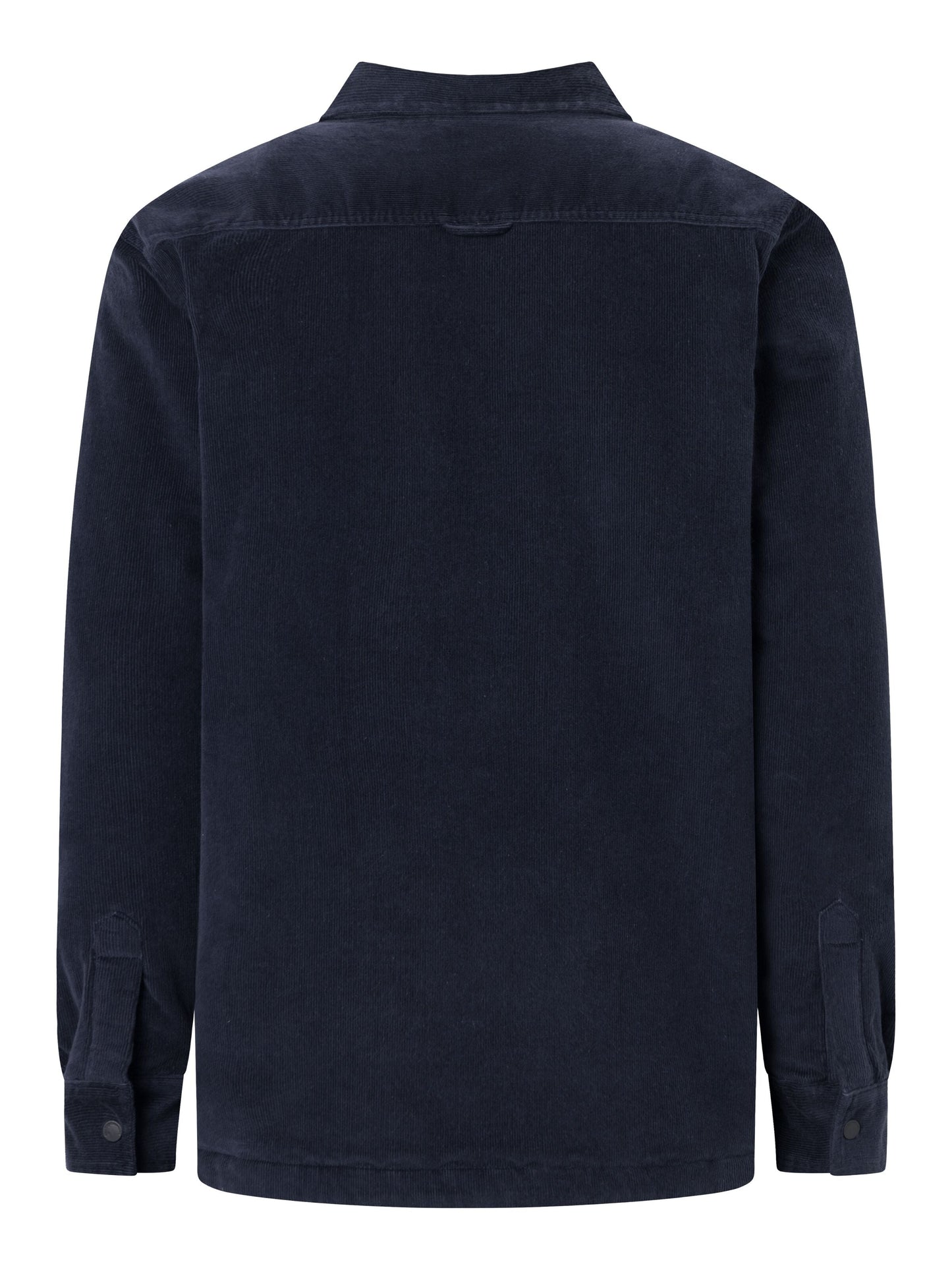 Blouson velours en coton bio et matière recyclée | marine "corduroy overshirt night sky"