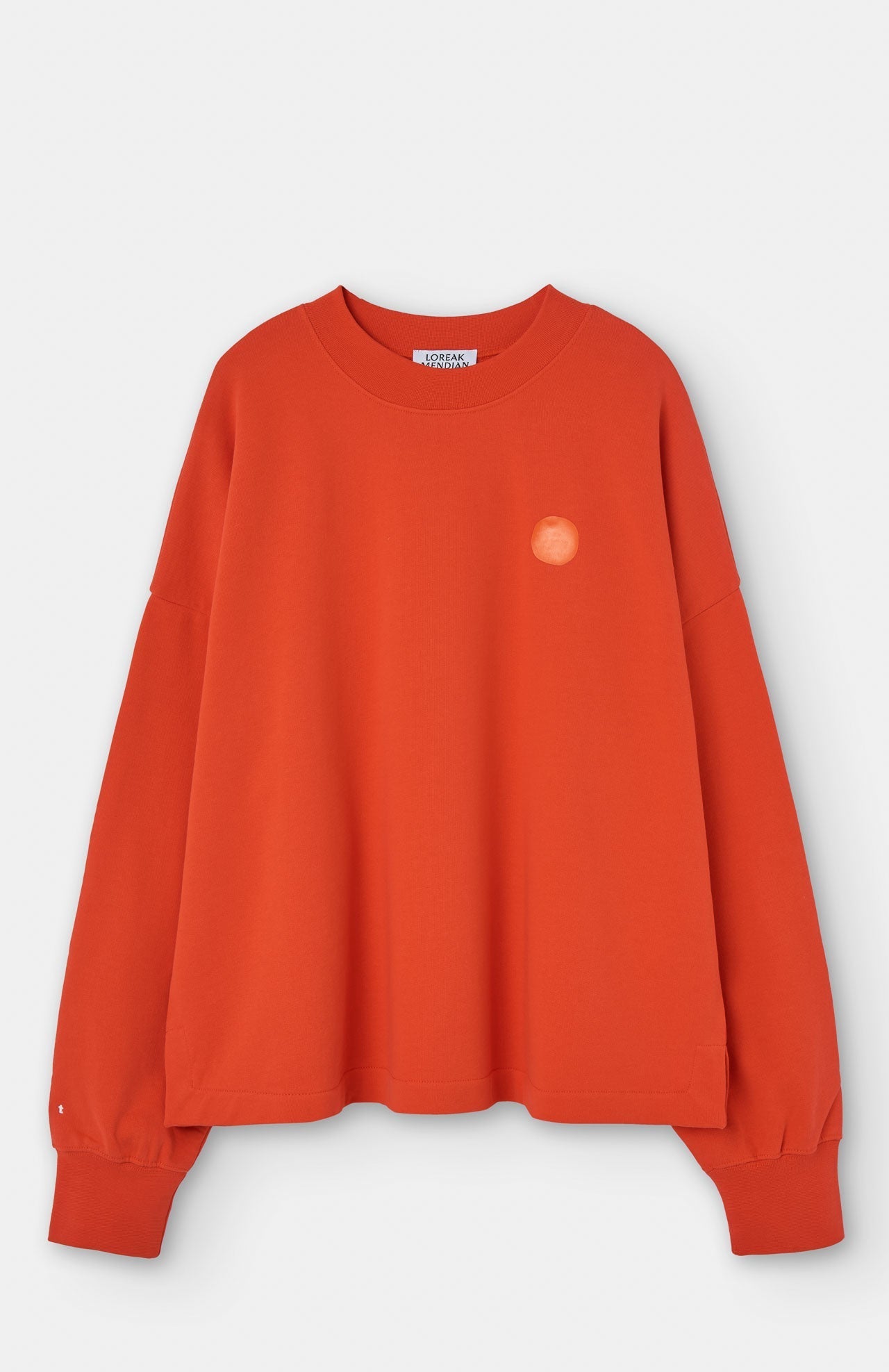 Sweat oversize en coton bio | orange "doti"