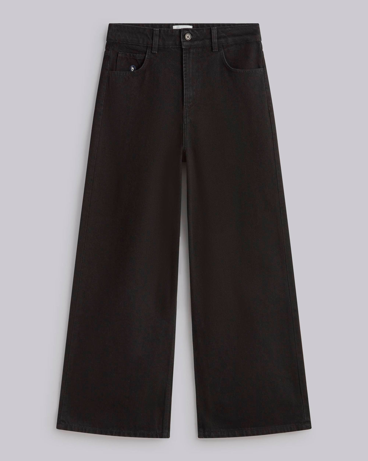 Pantalon ample en coton bio | Noir "5 pocket pants black"