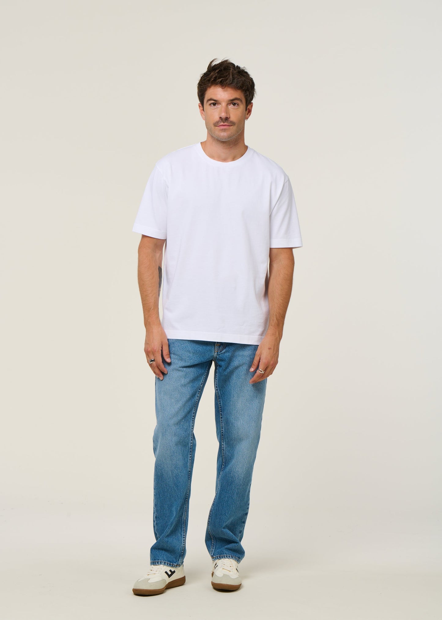 t-shirt oversize en coton bio | blanc