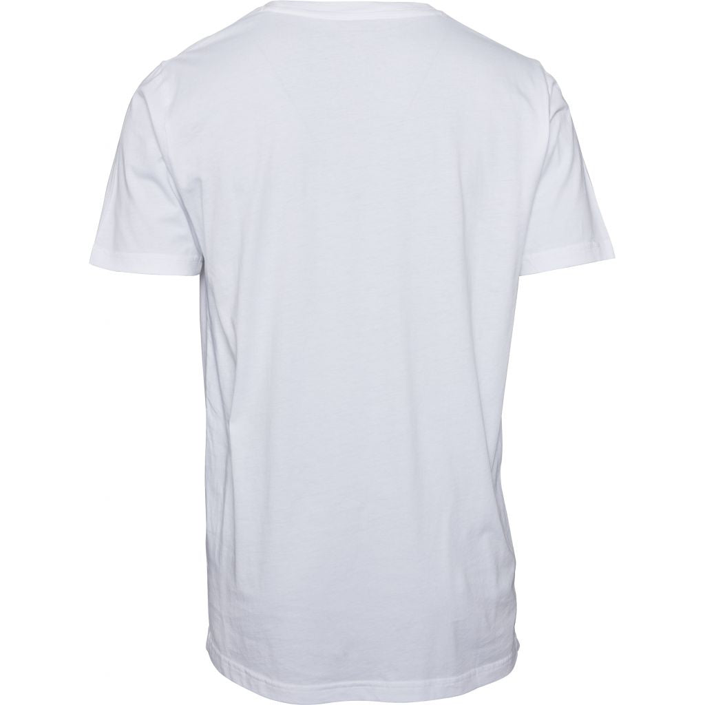 T-shirt imprimé blanc en coton bio - Square logo