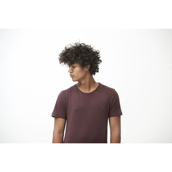 T-shirt bordeaux en coton bio