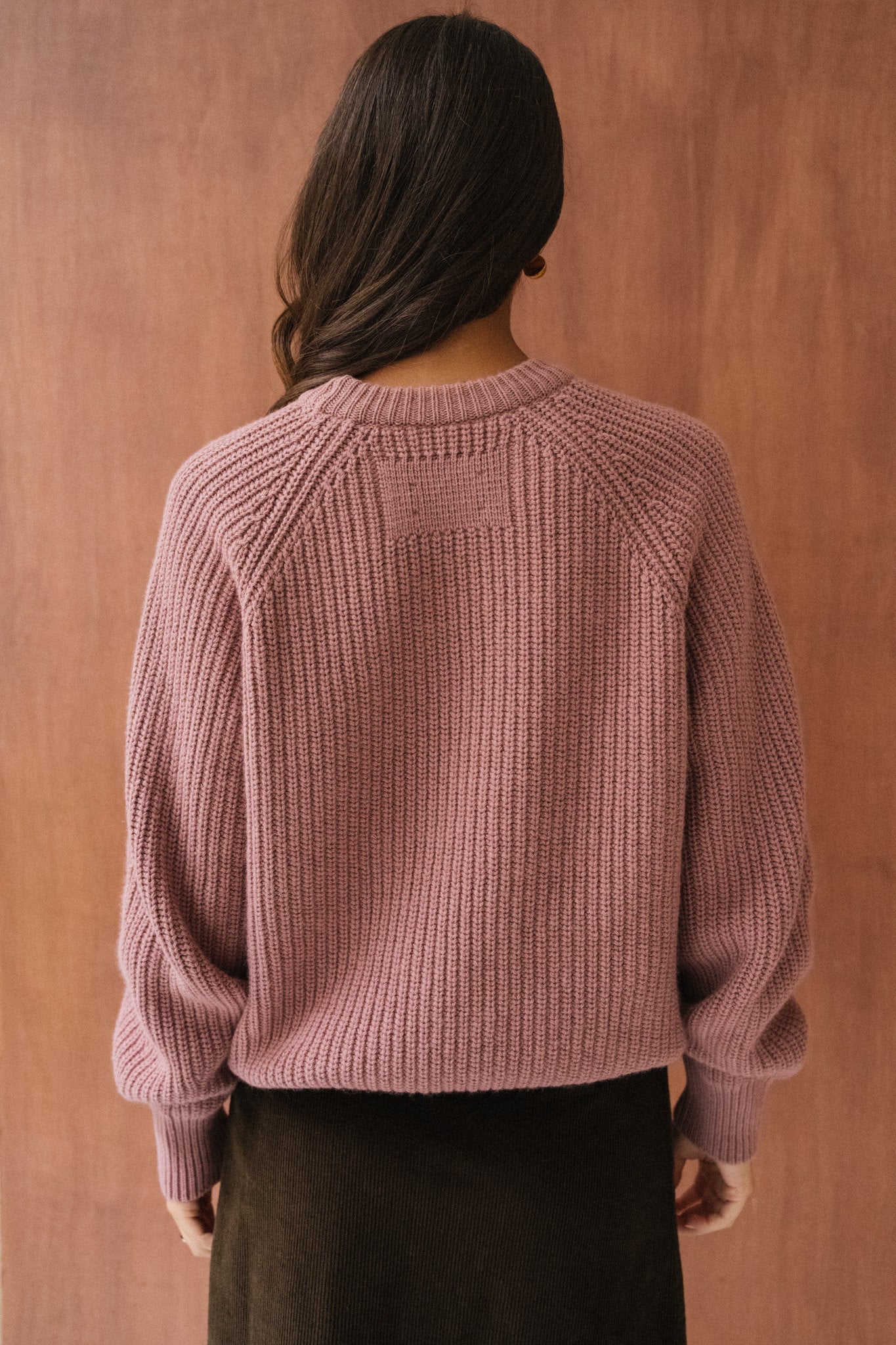 Pull en laine et coton bio | rose "kaagi - light berry"