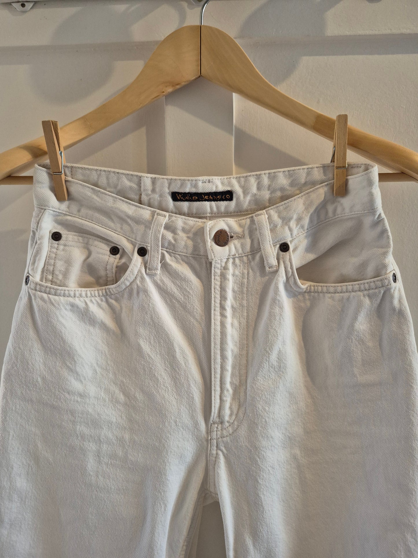Jean ample en coton bio | écru non teinté 'clean eileen limestone'
