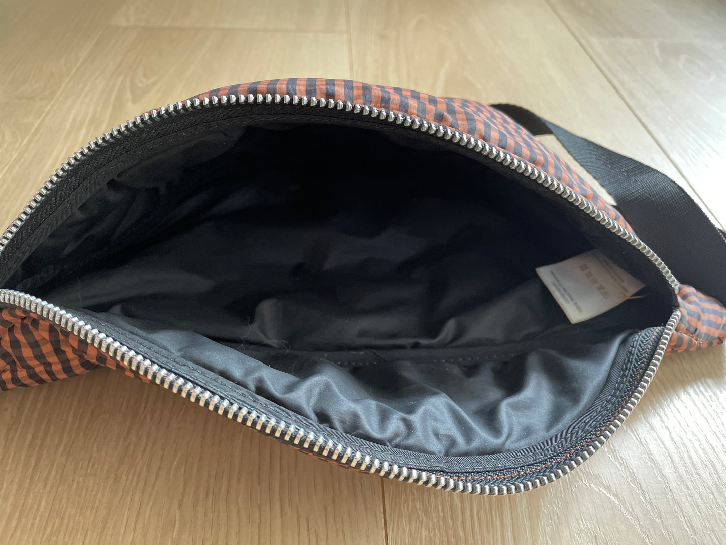 Banane à carreaux matelassée en recyclé | 'camille waistbag'