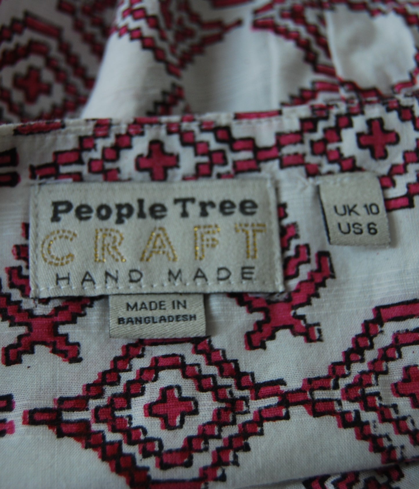 Top imprimé block print People Tree