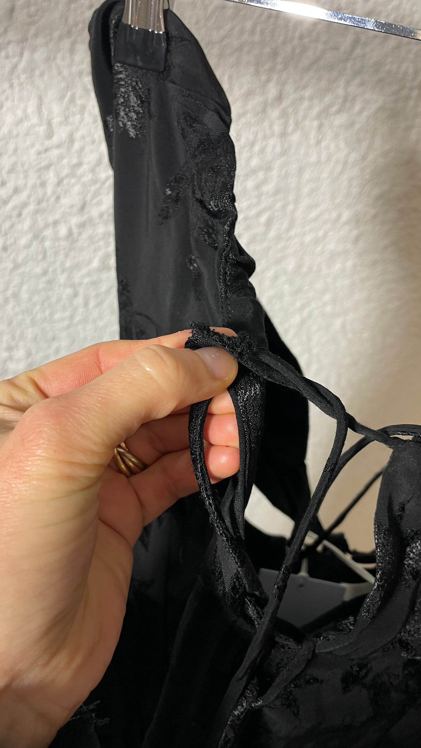 Robe en ecovero | noir 'anita jacquard - noir'