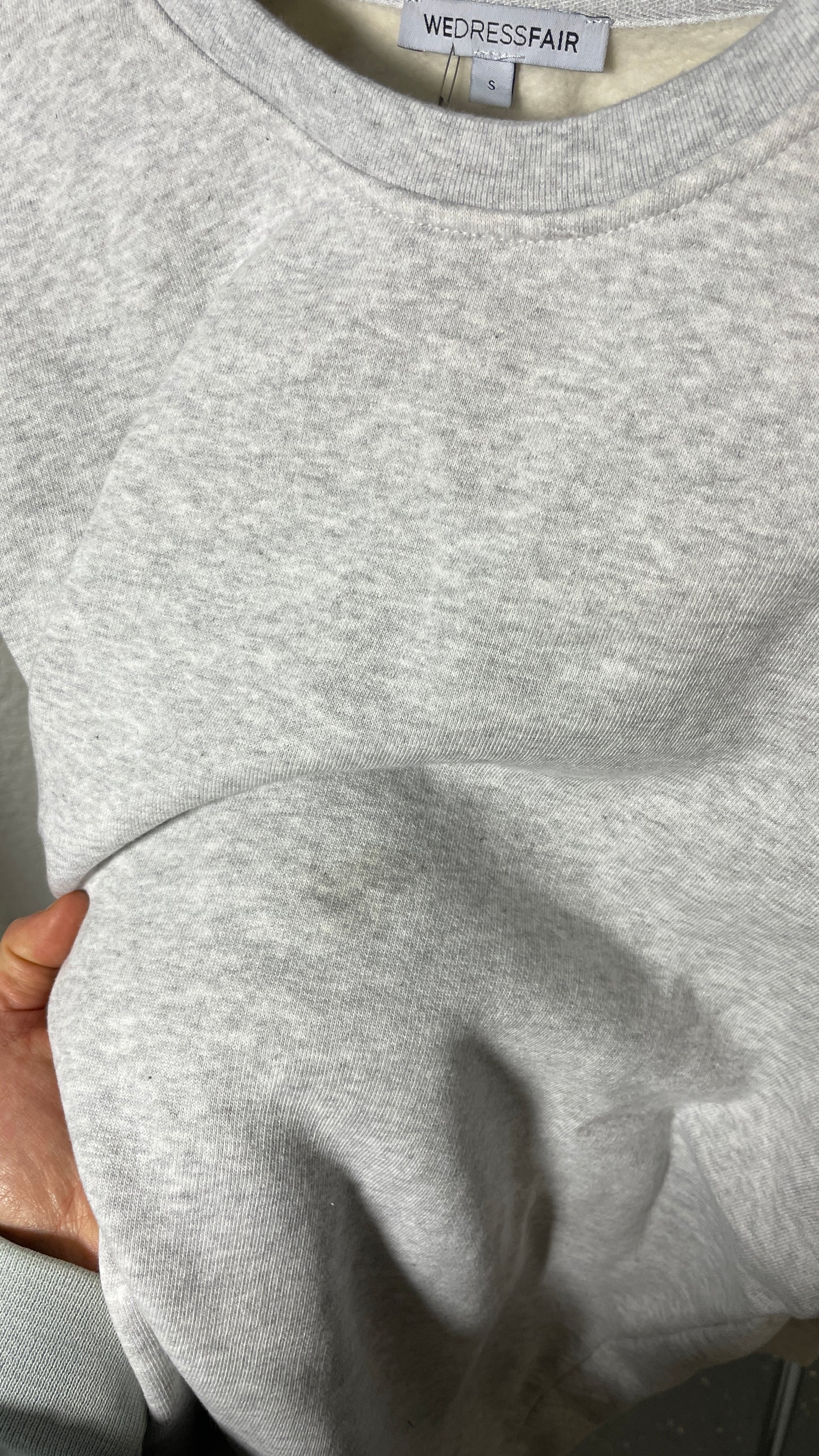Sweat oversize en coton bio | gris chiné