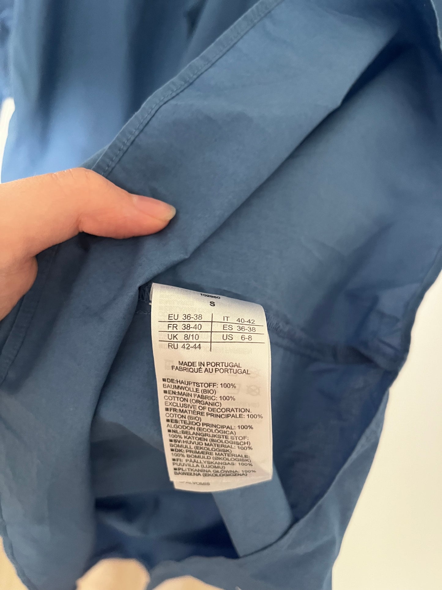 Robe bleue Armedangels longue oversize