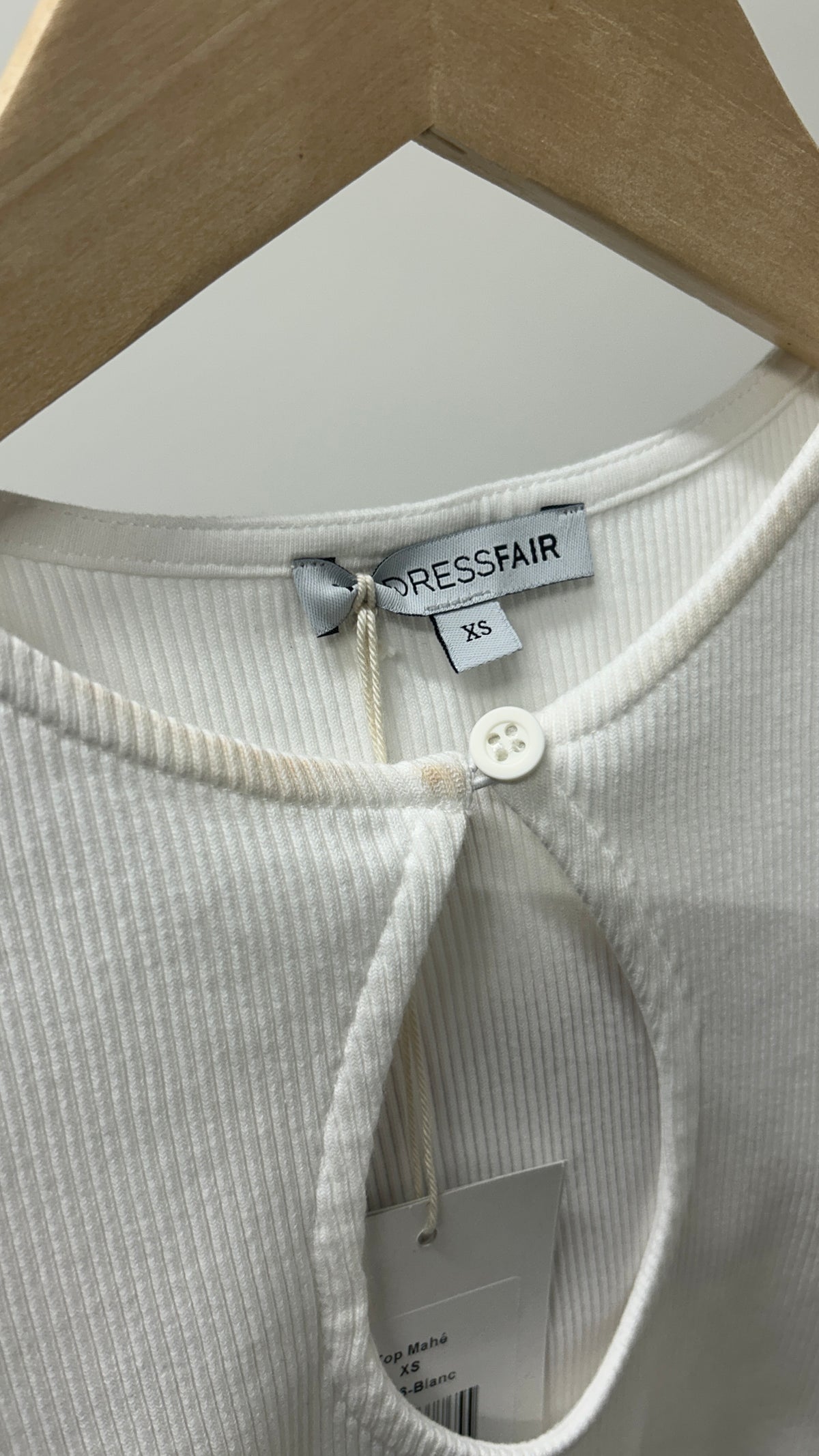 Top goutte en coton bio 'Mahé' | blanc | Blanc
