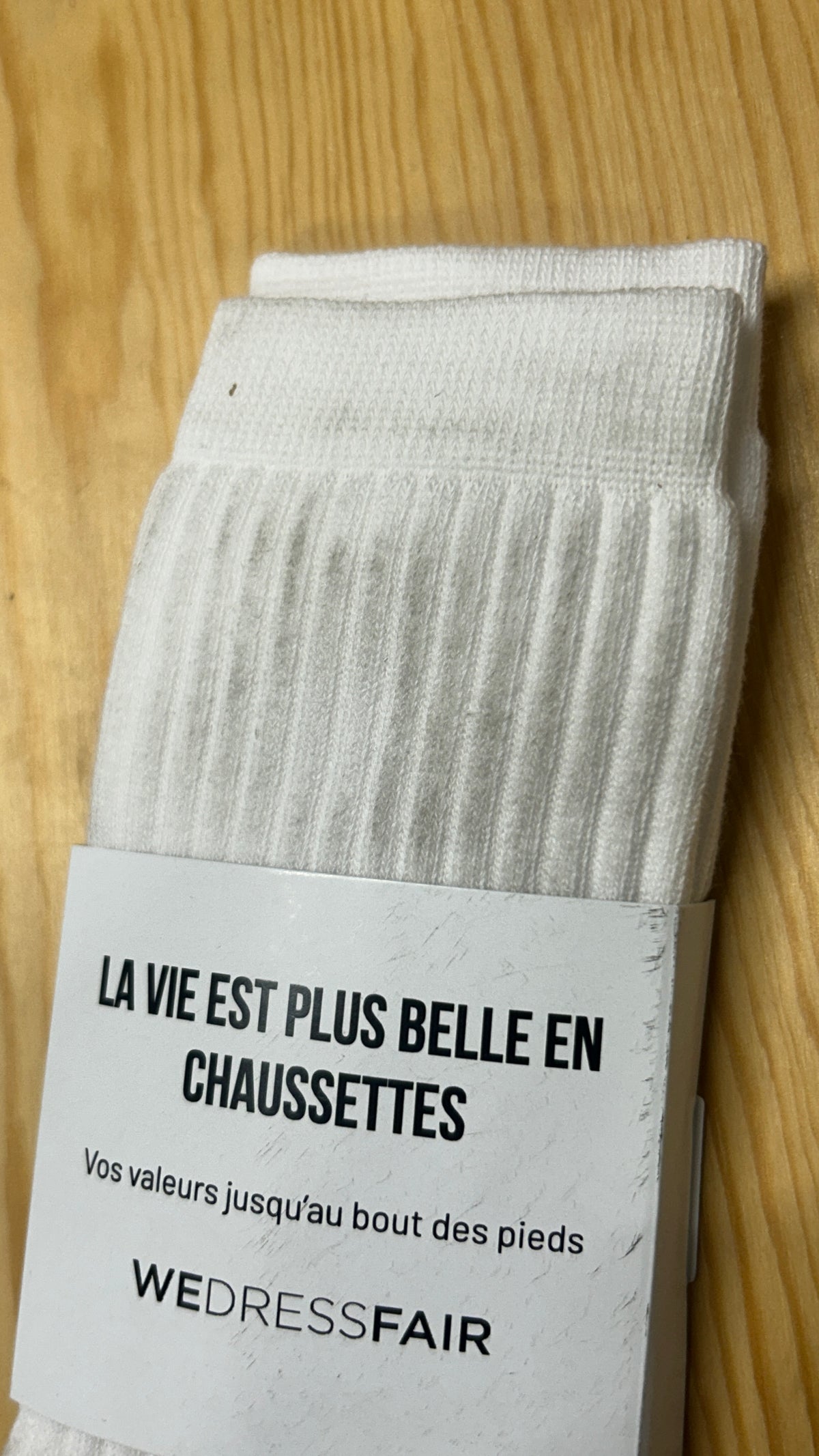 Chaussettes en coton bio | blanc