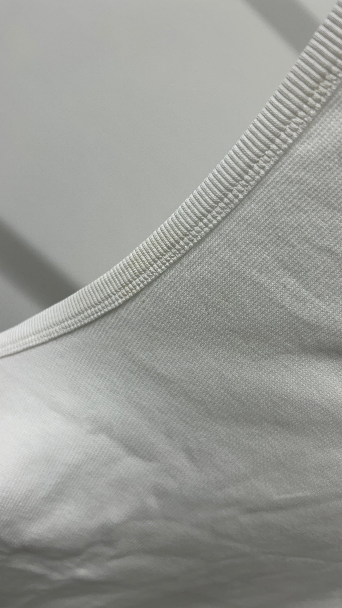 rib tank top forsa white - white