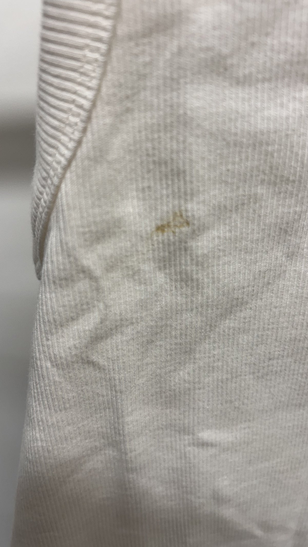 Débardeur côtelé en coton bio | blanc cassé | Blanc