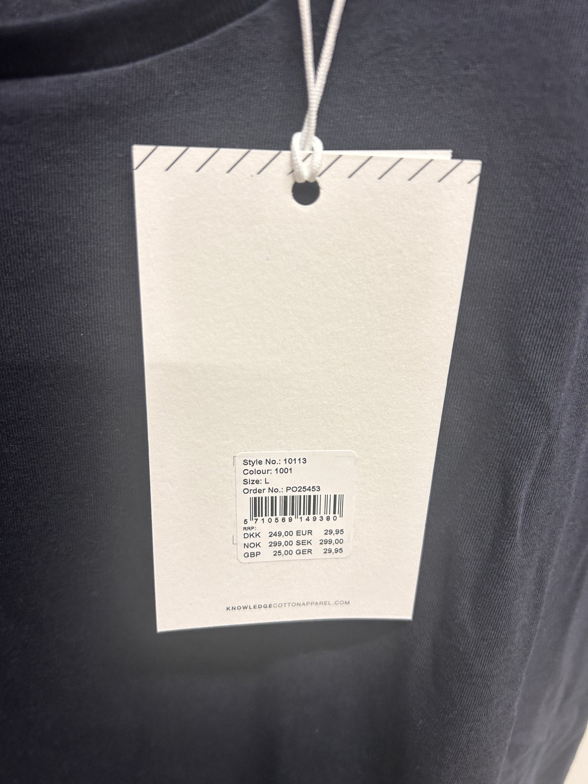 T-shirt bleu en coton bio