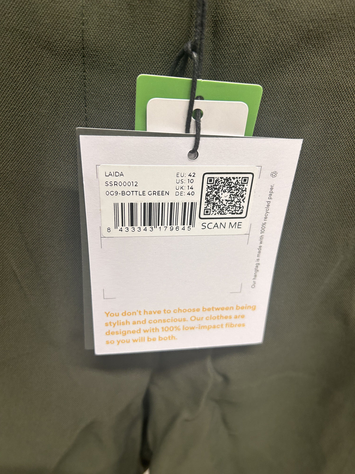 Short en ecovero | kaki 'bermuda laida - bottle green'