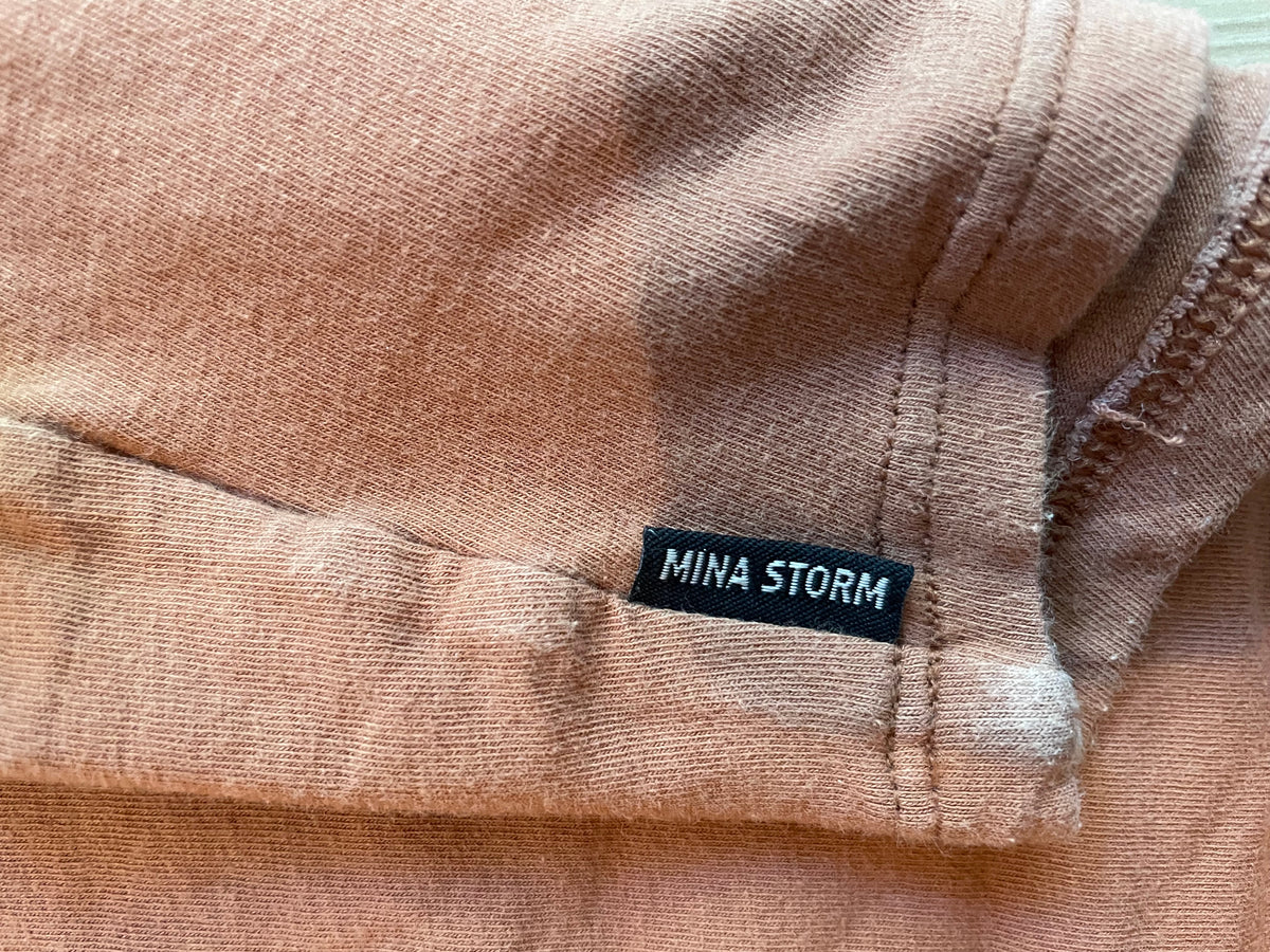 Débardeur court maintien léger en coton bio | marron 'no bra top kim nude cannelle'