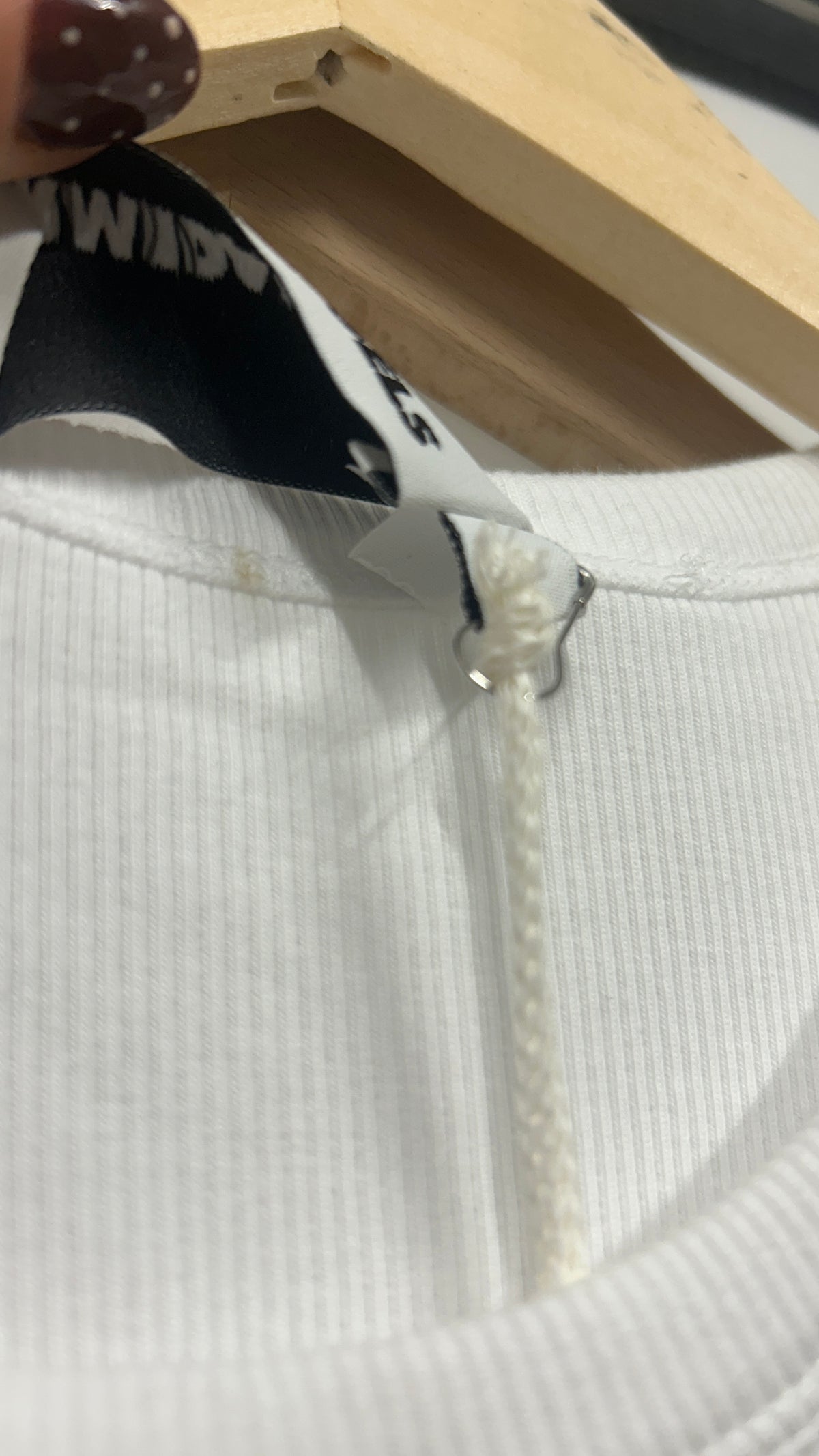 T-shirt côtelé en coton bio | blanc 'kardaa white'