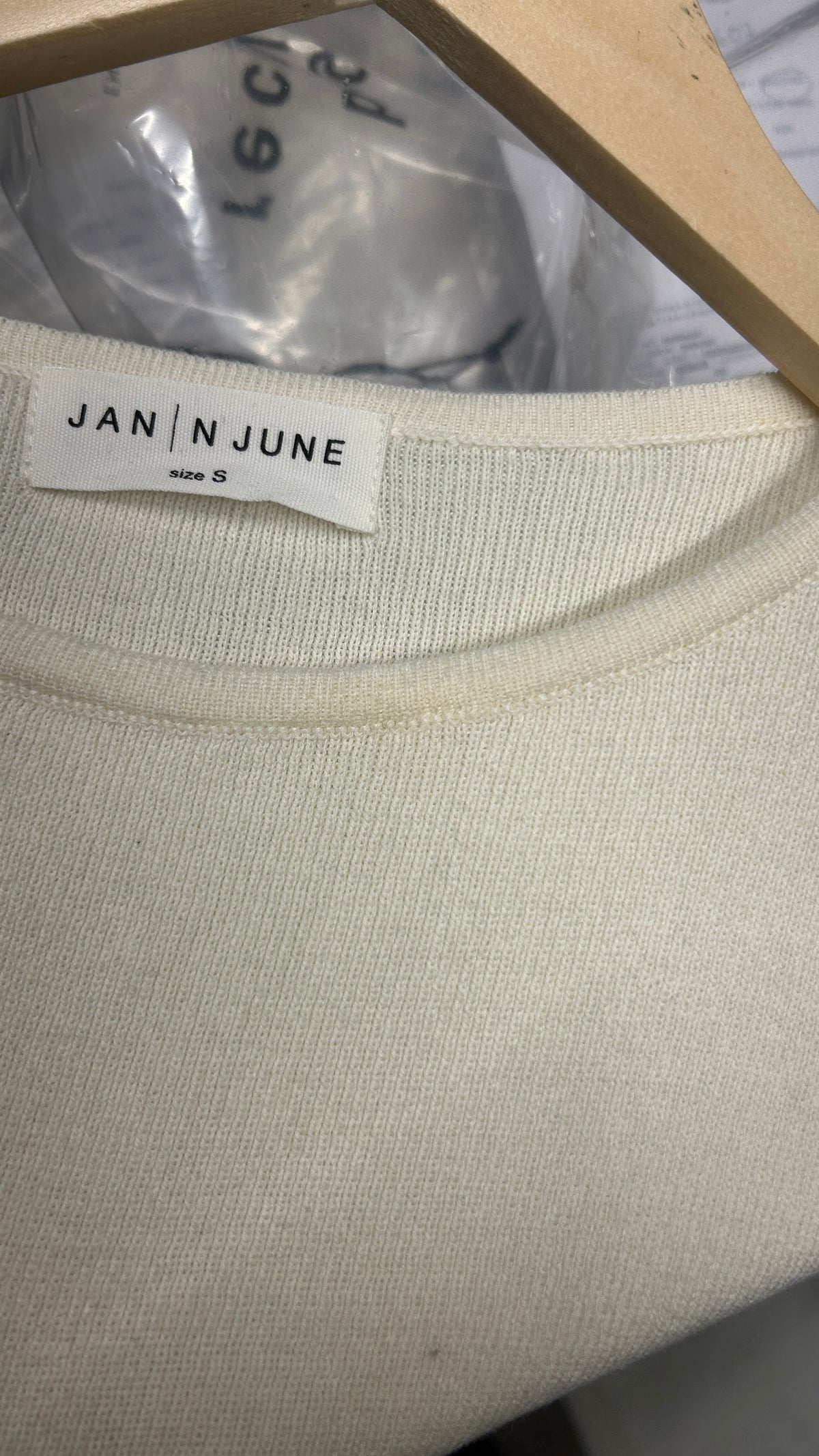 Pull en coton bio | écru 'williamsburg offwhite'