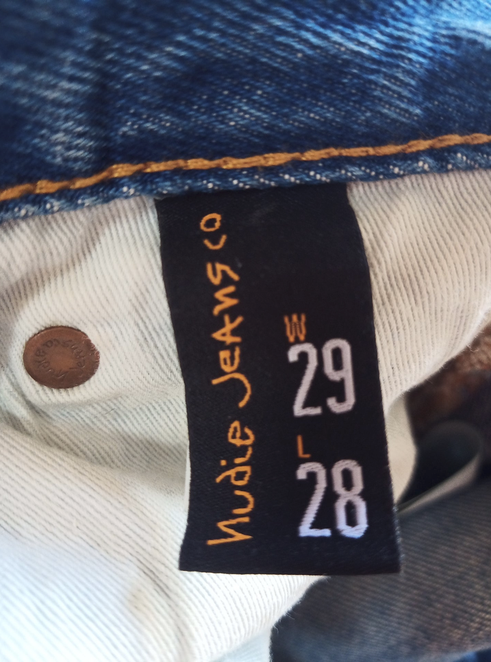 Jean mom en coton bio | bleu 'breezy britt casual blue'