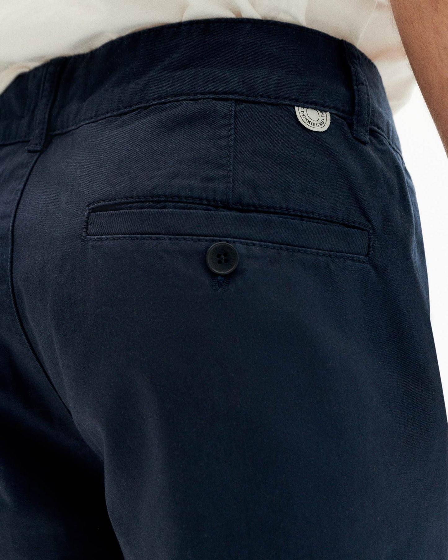 Chino droit en coton bio | marine "navy chino pants"