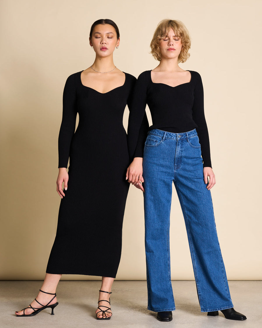 Pull léger en coton bio | Noir "casca black"