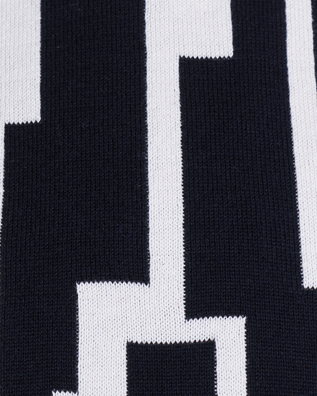 Écharpe en coton bio | Noir et blanc à motifs "leno offwhite/black"