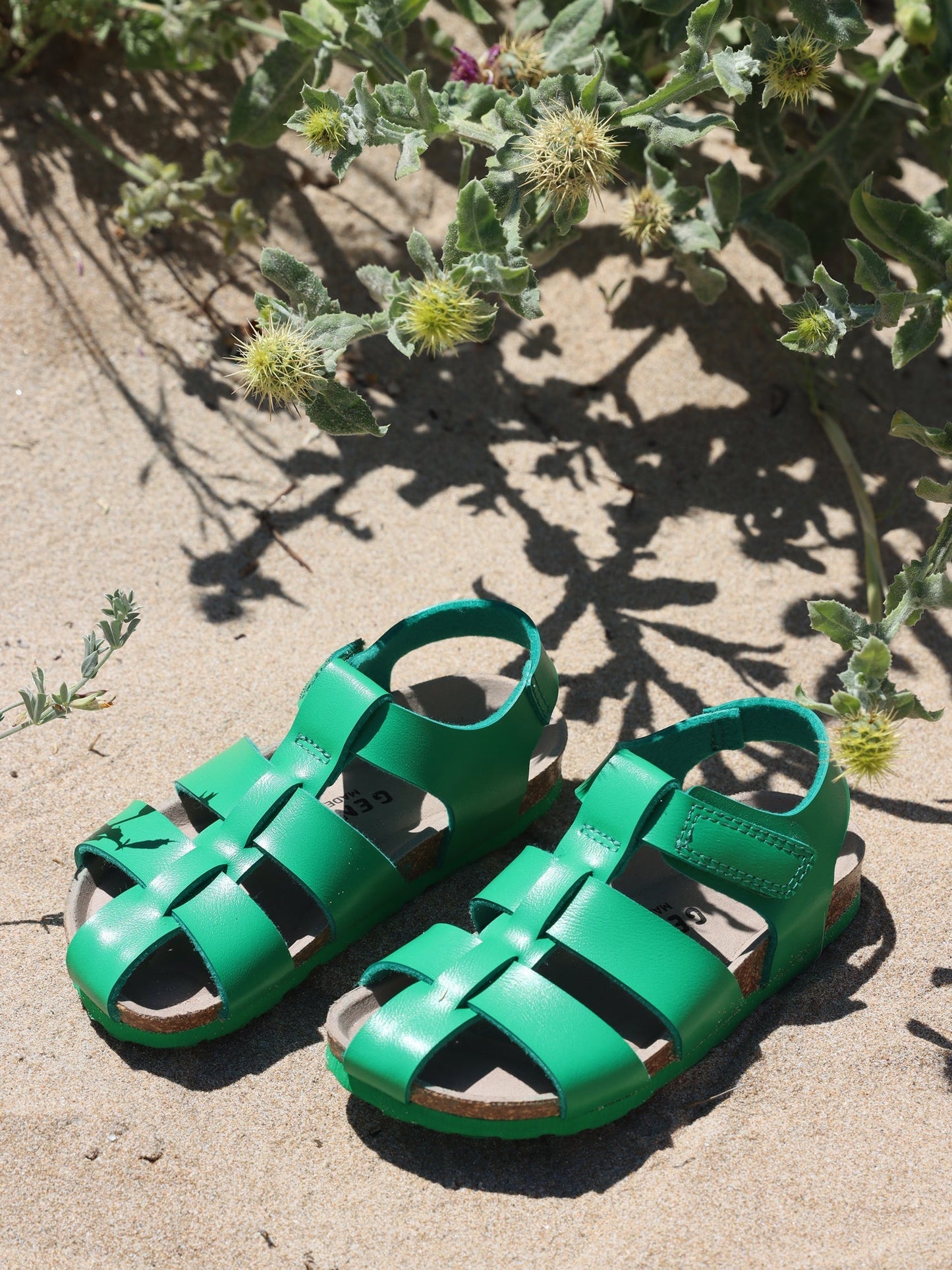 Sandales bébé vertes en recyclé - katsu