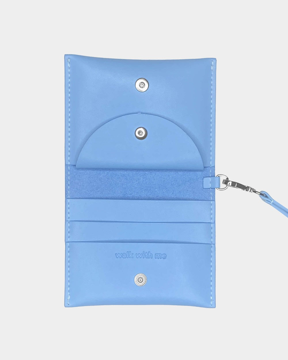 Porte-monnaie bleu ciel en recyclé - wallet - lightblue