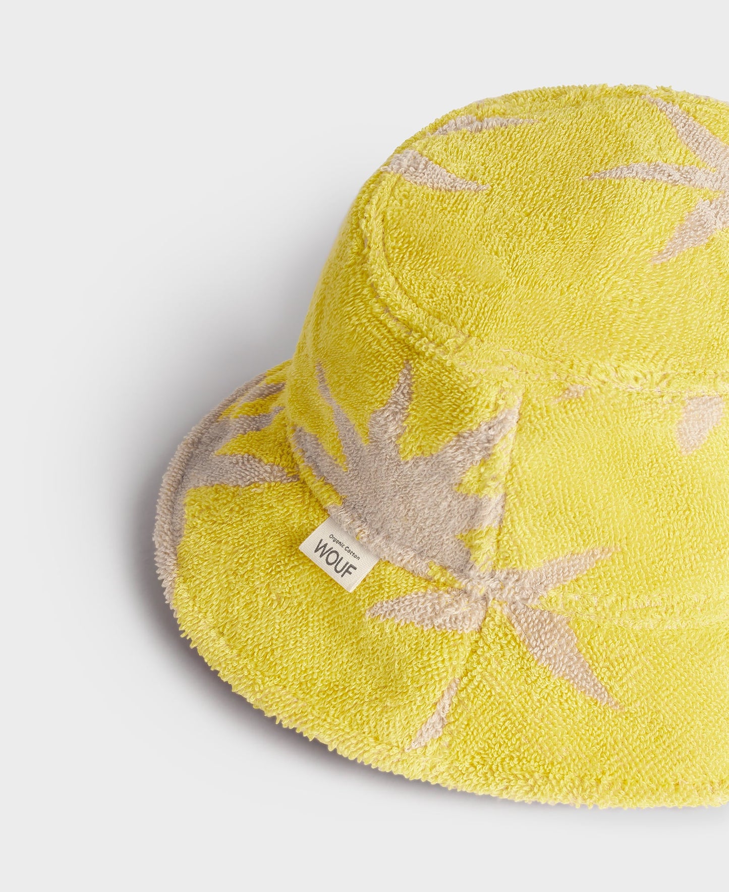 Bob en coton éponge bio | Jaune à motifs "formentera hat soleils"