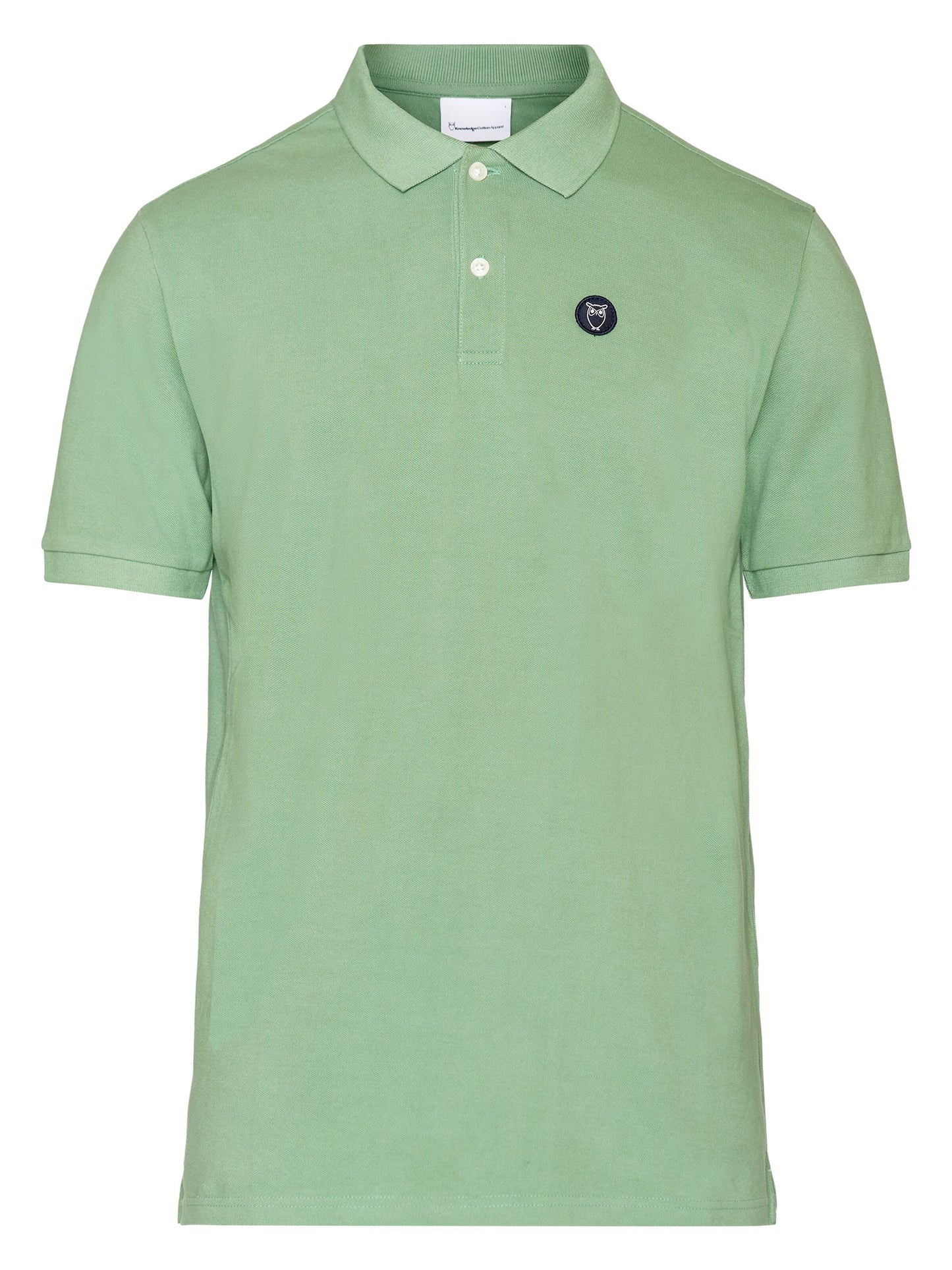 Polo en coton bio | vert "toke basic badge polo shale green"